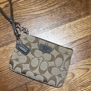 Coach Signature Wristlet